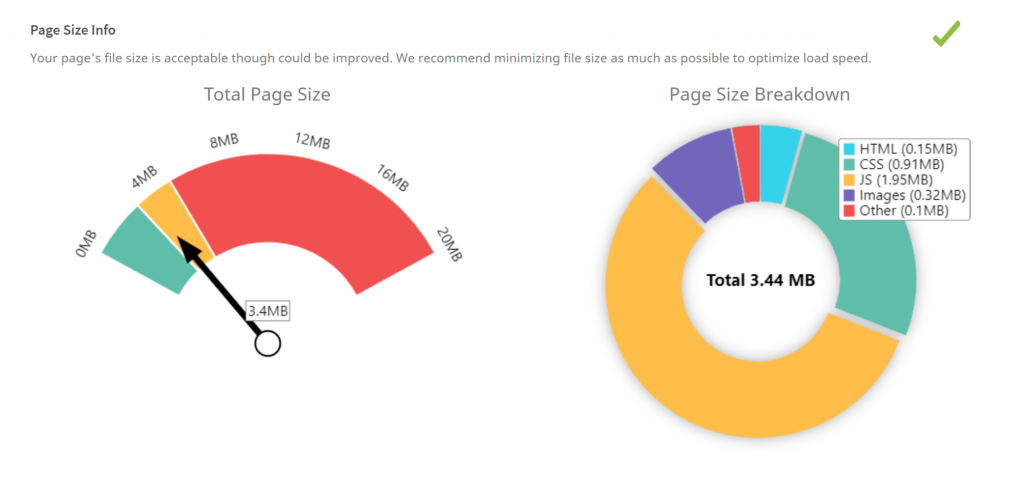 how to check your page size