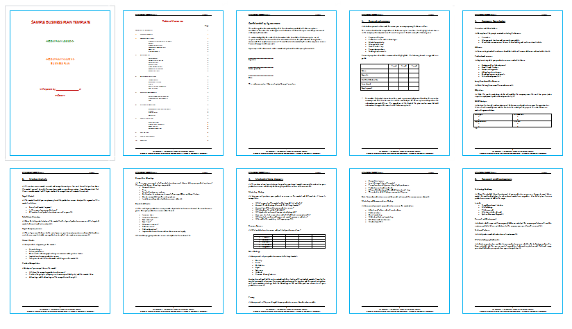 Business Plan document