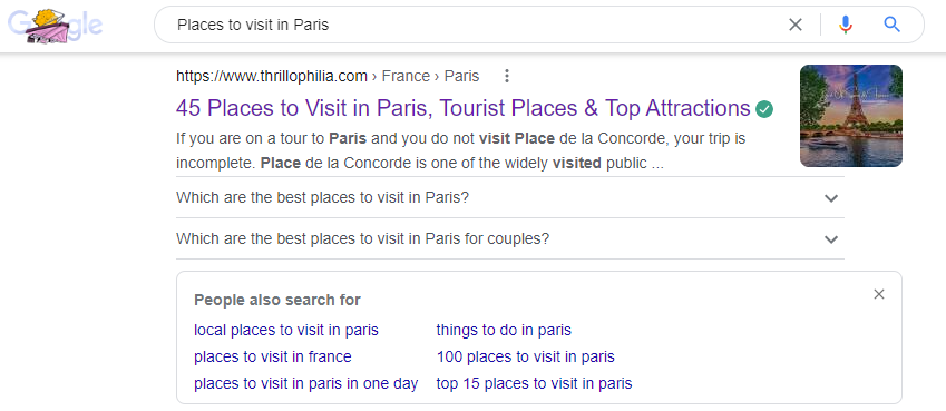 places to visit in paris people also ask for phrases