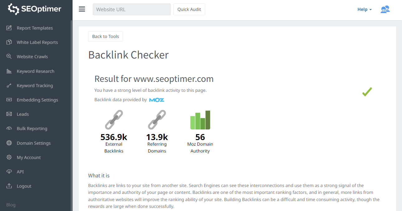 verificar backlinks